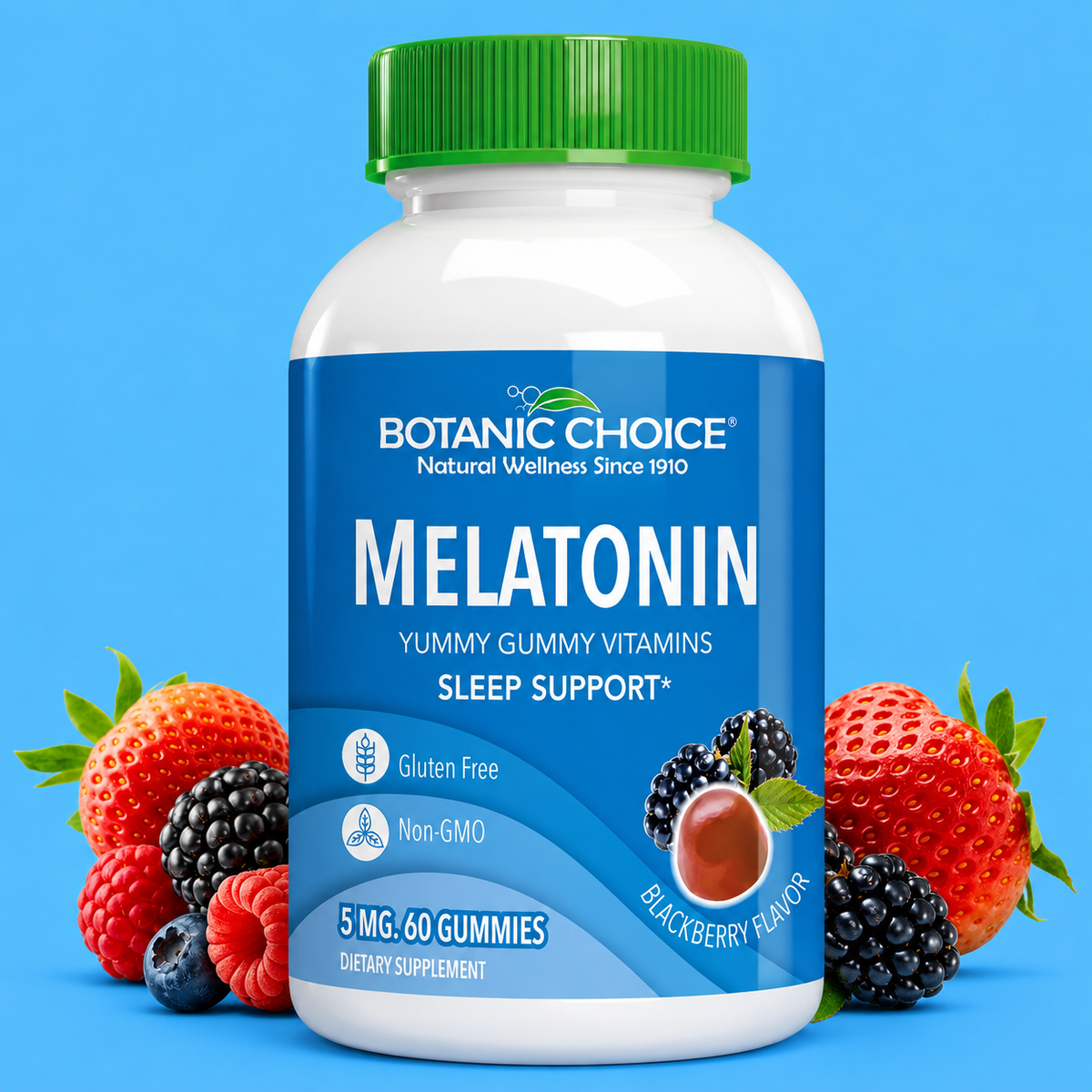 Melatonin 5mg Sleep Gummies – 60 Count