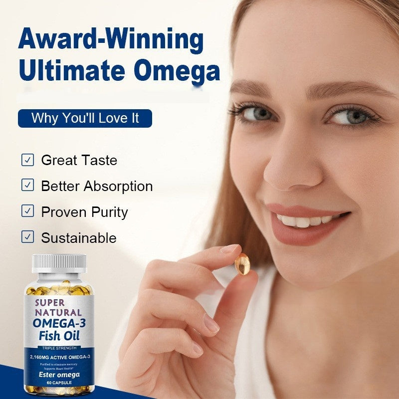 Omega-3 Fish Oil – Heart, Brain & Wellness Support.