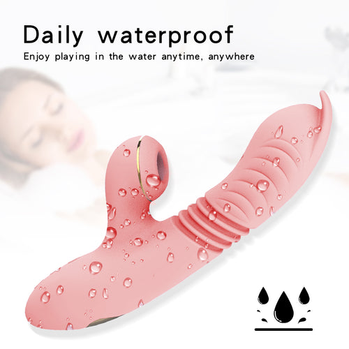Waterproof Dual-Stimulation Massager – Rechargeable, Quiet.