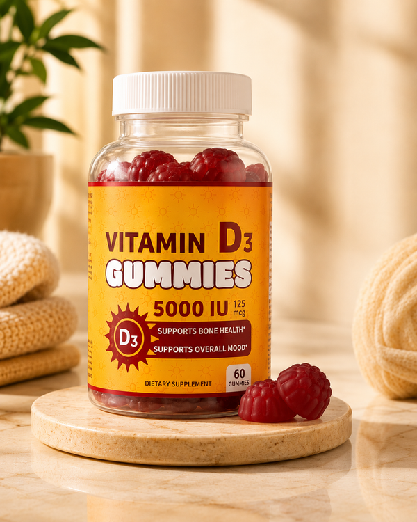 Vitamin D3 Gummies – Bone, Immune & Wellness Support 🔥 10% OFF – Limited stock