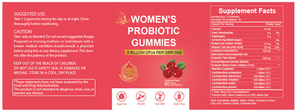 Women’s Probiotic Gummies – Gut & Vaginal Health Support.