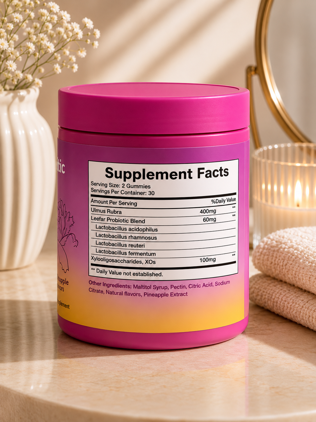 Women’s Probiotic Gummies – Gut & Vaginal Balance