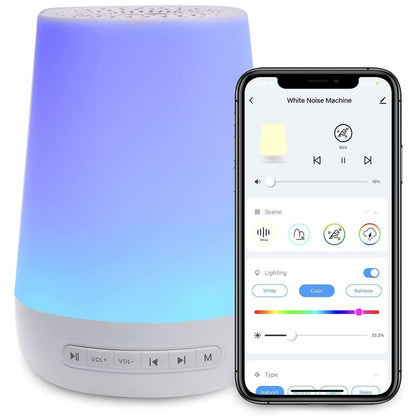 Portable White Noise Machine with Night Light