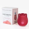 Hypoallergenic Silicone Women Vibrators Rose Petal Suction Toy for Sensitive Skin