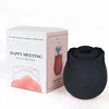 Hypoallergenic Silicone Women Vibrators Rose Petal Suction Toy for Sensitive Skin
