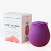 Hypoallergenic Silicone Women Vibrators Rose Petal Suction Toy for Sensitive Skin
