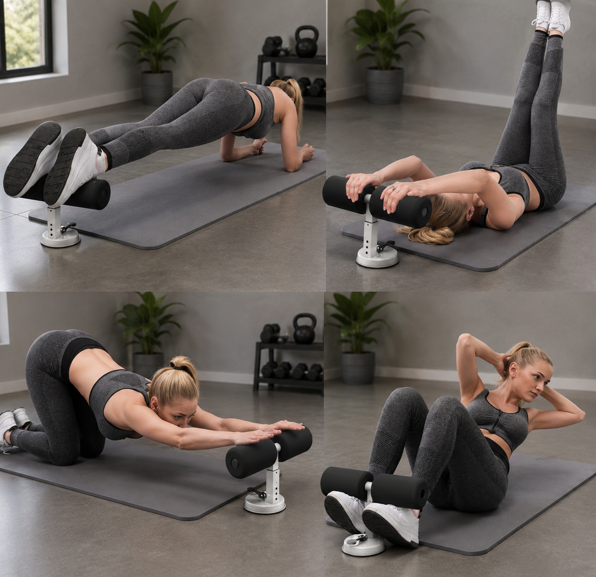 Adjustable Sit-Up Bar – Home Ab Workout Equipment