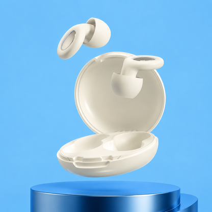 Reusable Noise-Reducing Sleep Earplugs with Carrying Case