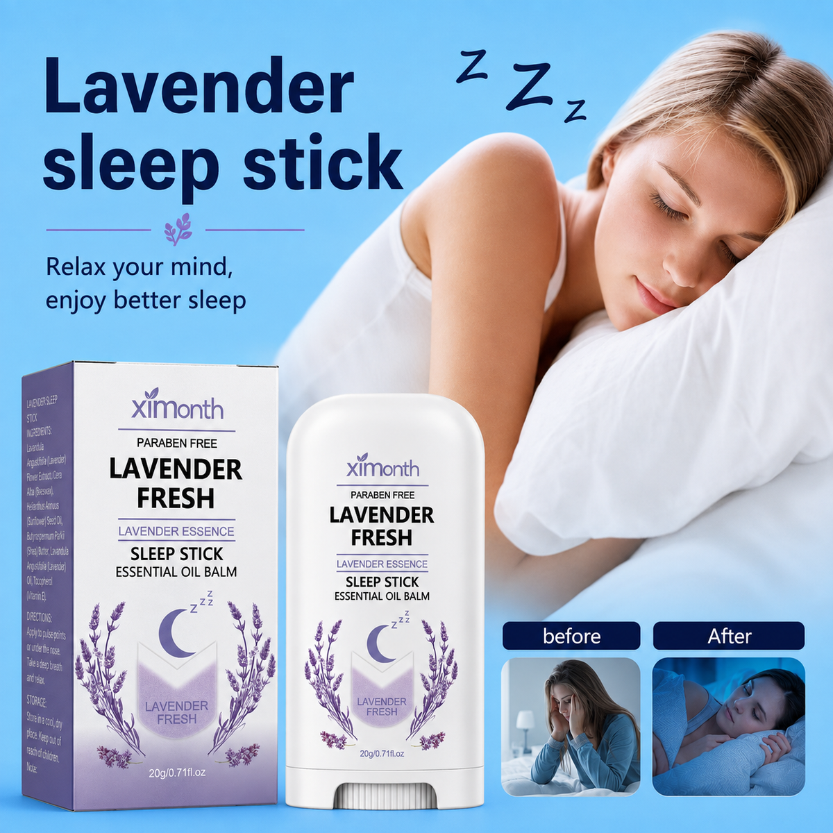 Lavender Aromatherapy Sleep Stick