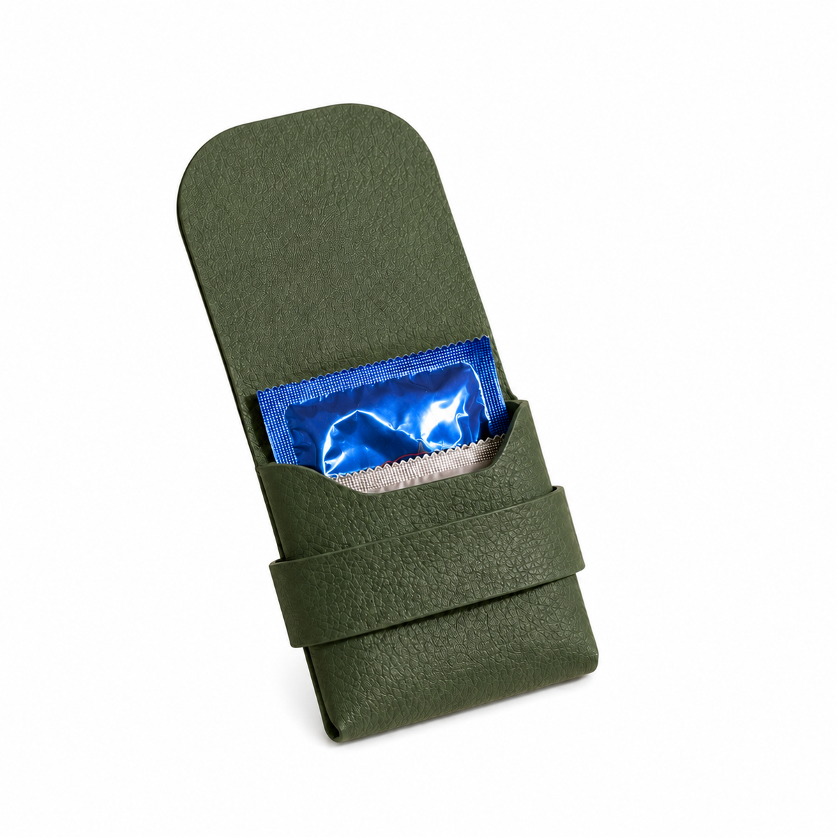 Condom Holder Elegant PU Leather Small Purse Discreet Pocket/Purse/Travel Carrying Case Securely Holds And Protects 3-4 Condoms