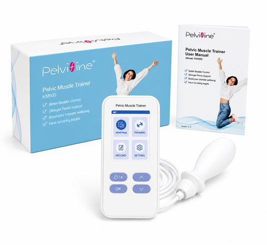 Pelvic Muscle Trainer for Kegel Exerciser with Biofeedback Probe Strengthen Your Pelvic Floor Get Better Bladder Control