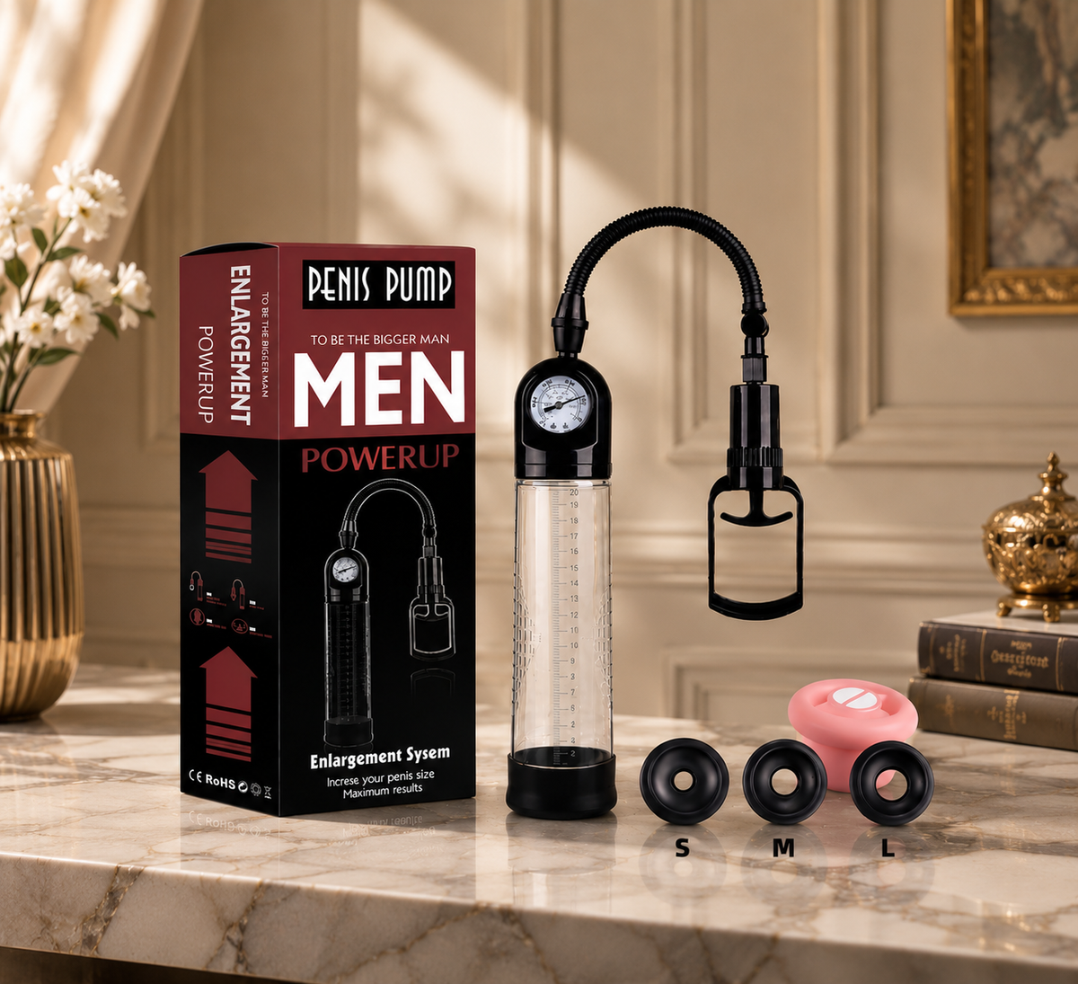 Men’s Vacuum Erection Support Device