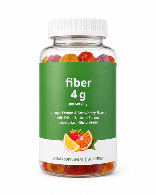 Fiber Gummies – 4g Fiber per Serving – 90 Count