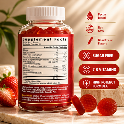 Vitamin B Complex Gummies – Energy Support