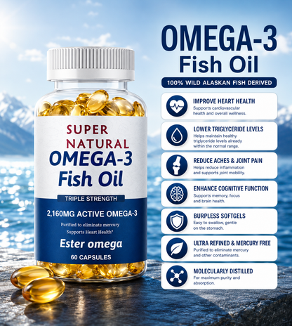 Omega-3 Fish Oil – Heart, Brain & Wellness Support